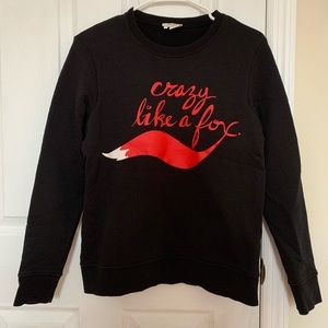 Kate Spade Crazy Like a Fox sweatshirt